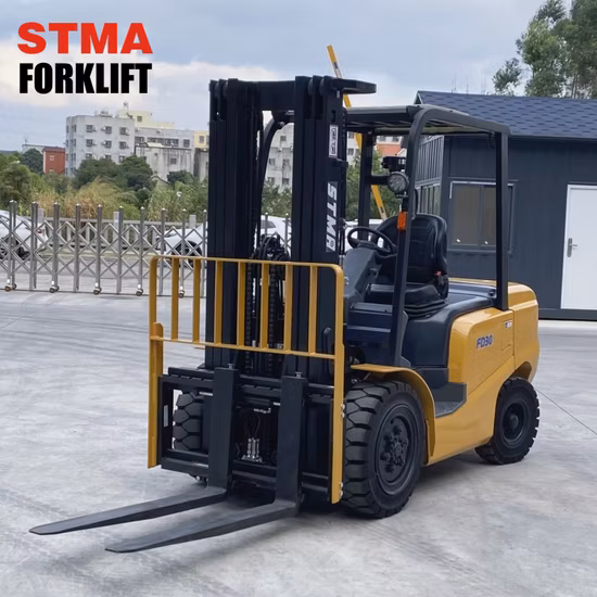 Stma 4tonne 4t ディーゼル フォークリフト トラック (サイド シフターとフォーク ポジショナー付き)